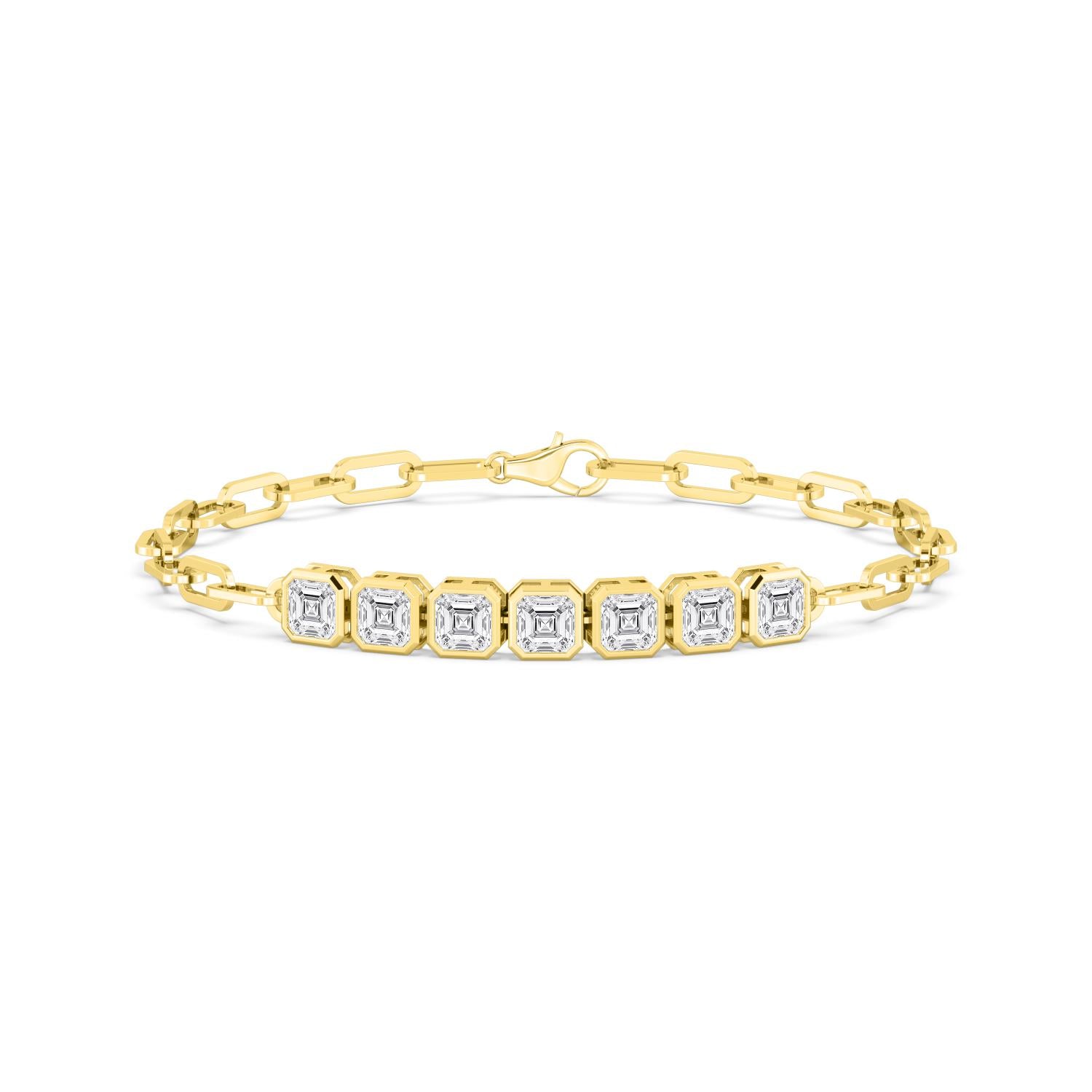 Yellow Gold Lab Grown Diamond BRACELET 3.58 ctw BR20462ASS-0.55CT-7IN