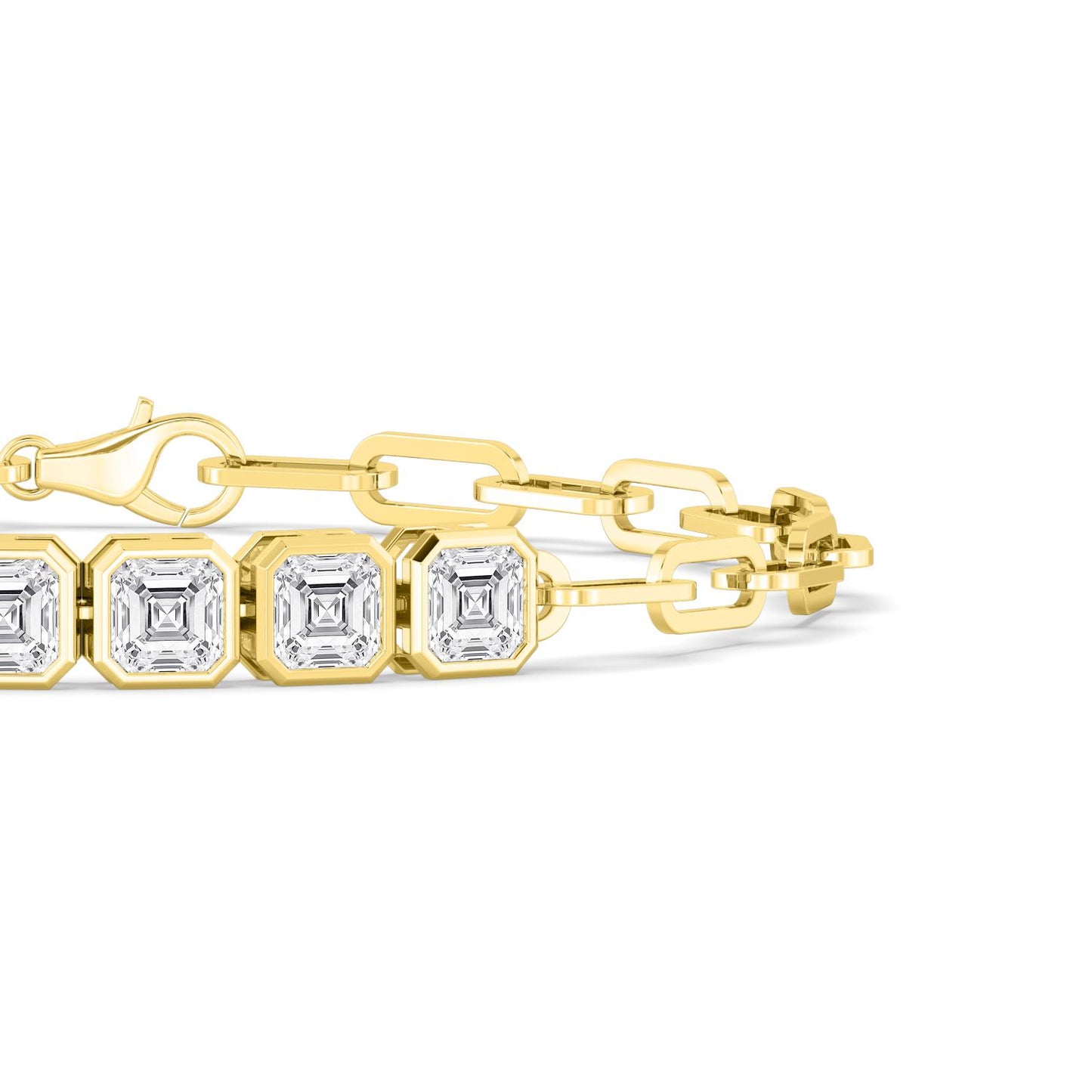 Yellow Gold Lab Grown Diamond BRACELET 3.58 ctw BR20462ASS-0.55CT-7IN