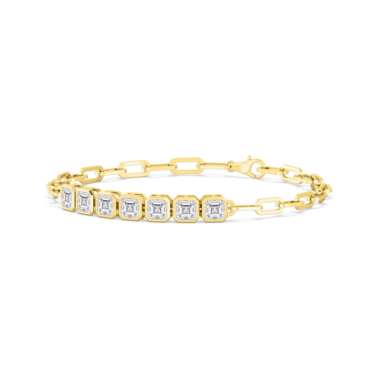 Yellow Gold Lab Grown Diamond BRACELET 3.58 ctw BR20462ASS-0.55CT-7IN