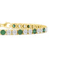 Yellow Gold Lab Grown Diamond Bracelet 4.43 ctw BR20463-4.63CT-7IN