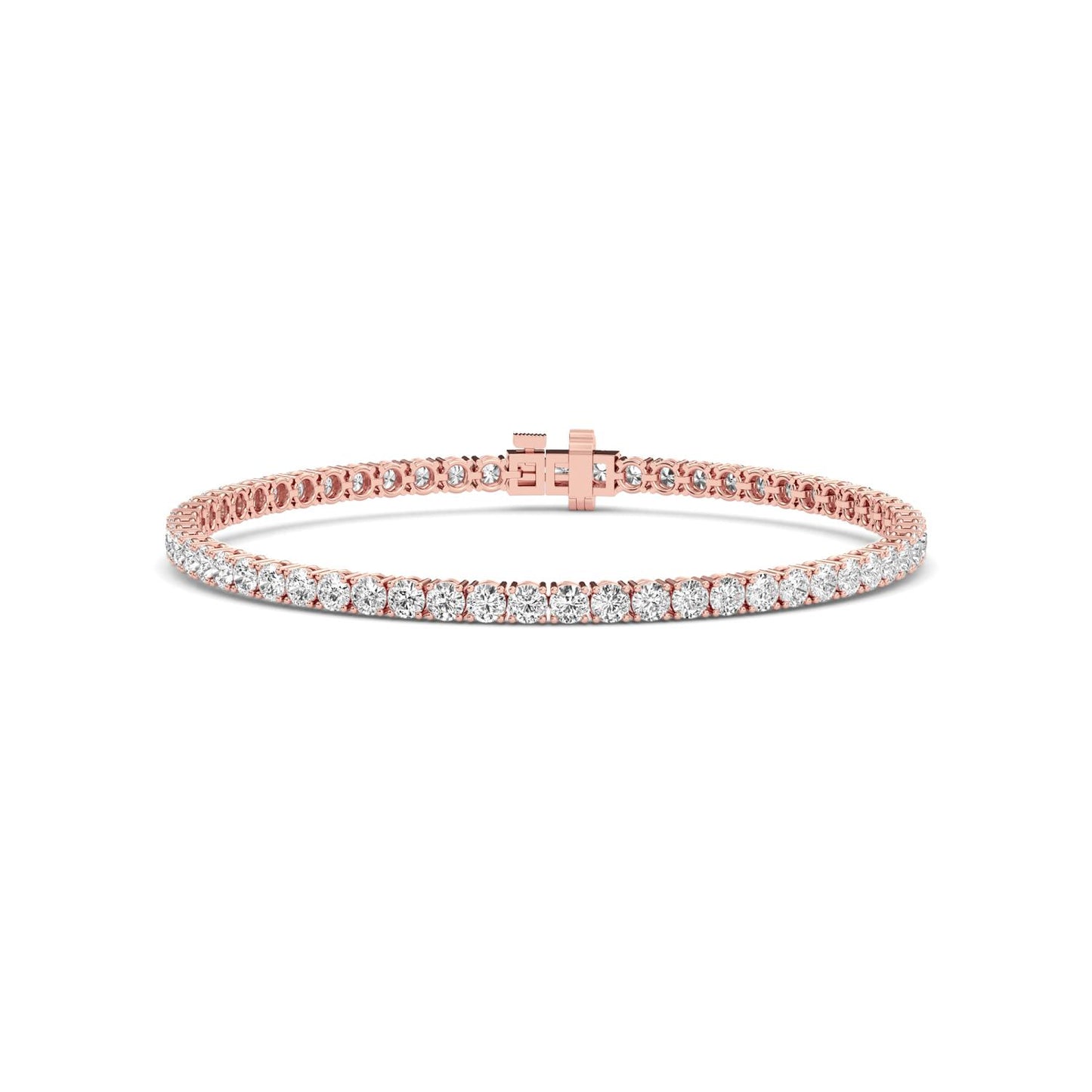 9K Rose Gold Lab Grown Diamond BRACELET 4.01 ctw BR20464-4-7IN