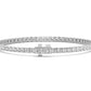 9K White Gold Lab Grown Diamond BRACELET 4.01 ctw BR20464-4-7IN