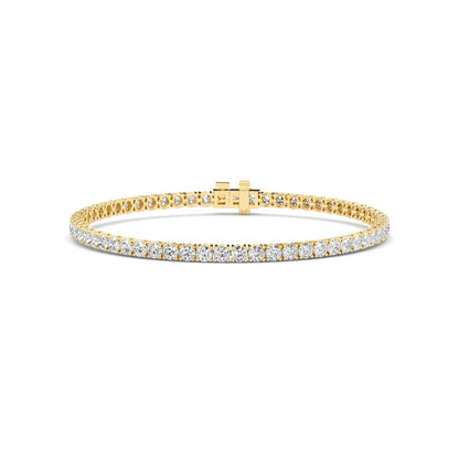 9K Yellow Gold Lab Grown Diamond BRACELET 4.01 ctw BR20464-4-7IN
