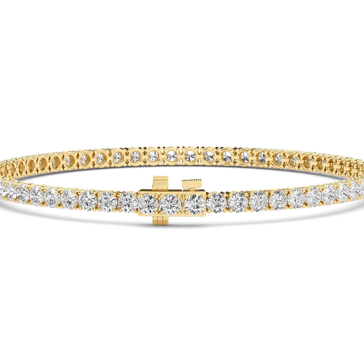 9K Yellow Gold Lab Grown Diamond BRACELET 4.01 ctw BR20464-4-7IN