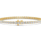 9K Yellow Gold Lab Grown Diamond BRACELET 4.01 ctw BR20464-4-7IN