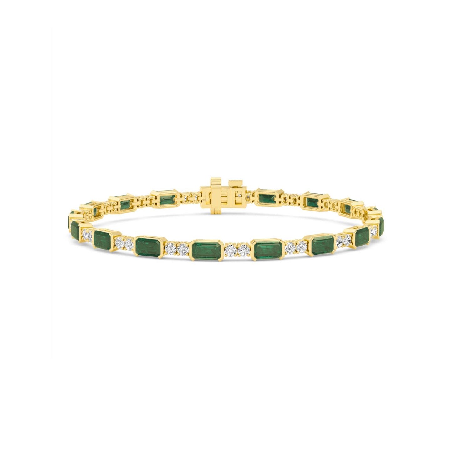 9K Yellow Gold Lab Grown Diamond BRACELET 6.53 ctw BR20475-6.50CT-7IN