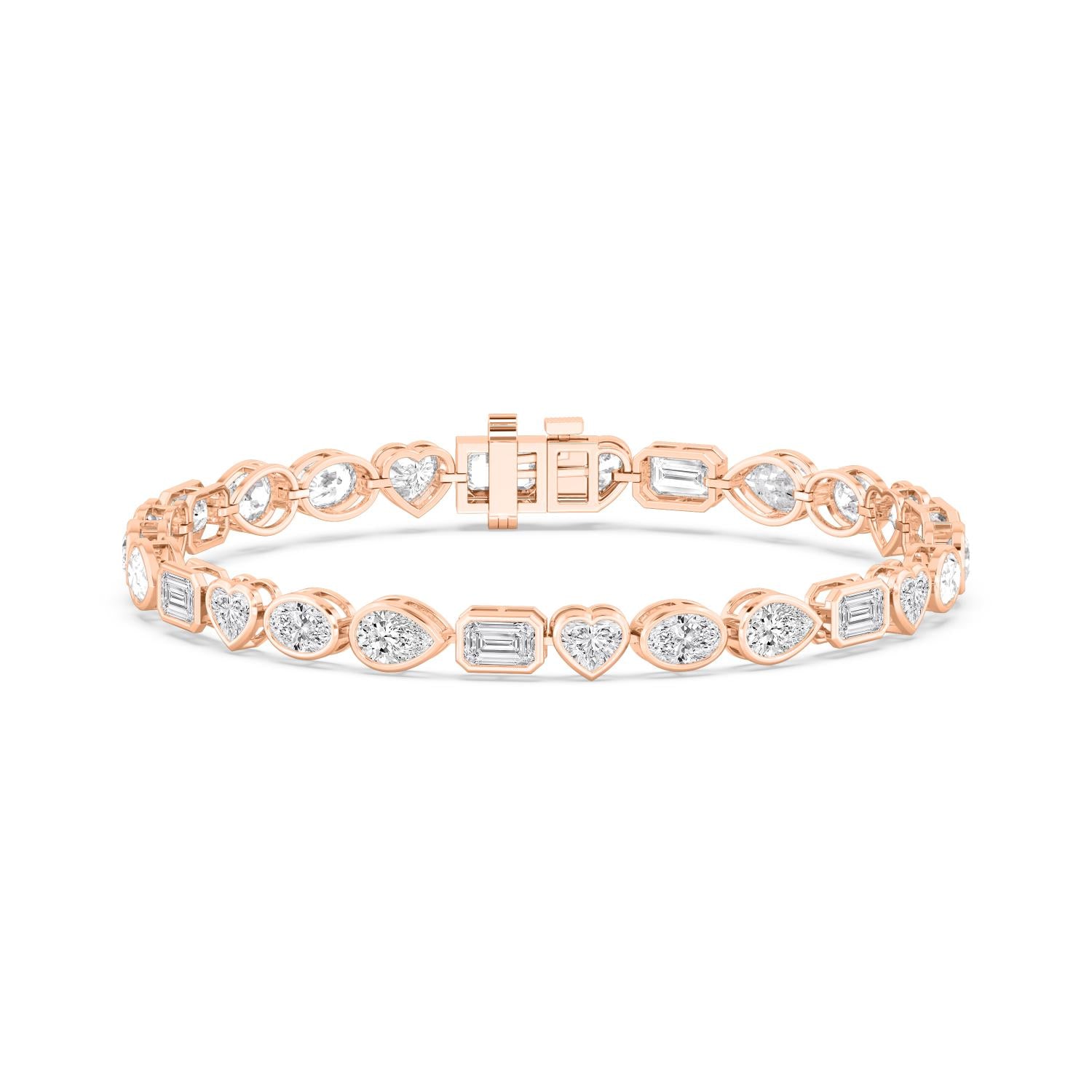 9K Rose Gold Lab Grown Diamond BRACELET 10.46 ctw BR20479MS-10.25CT-7IN