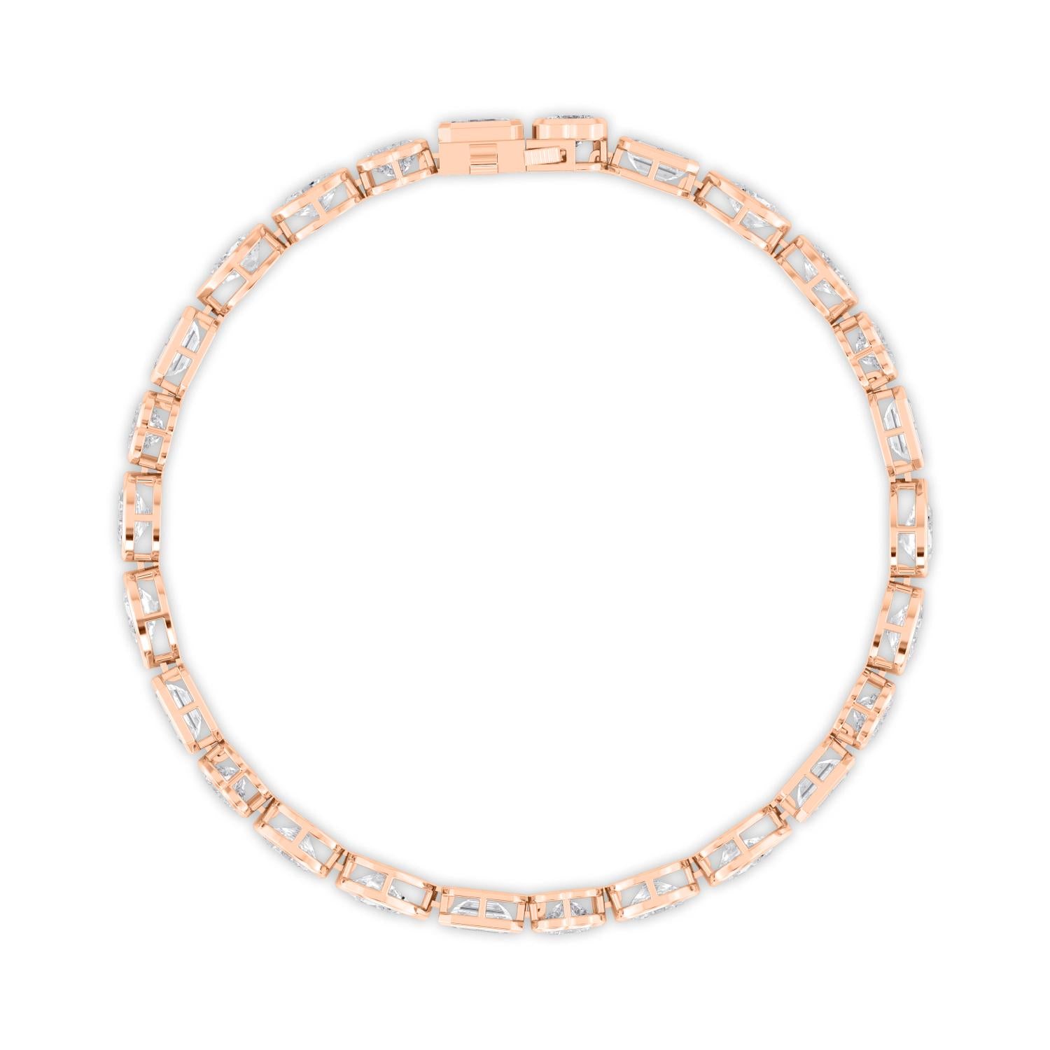 9K Rose Gold Lab Grown Diamond BRACELET 10.46 ctw BR20479MS-10.25CT-7IN