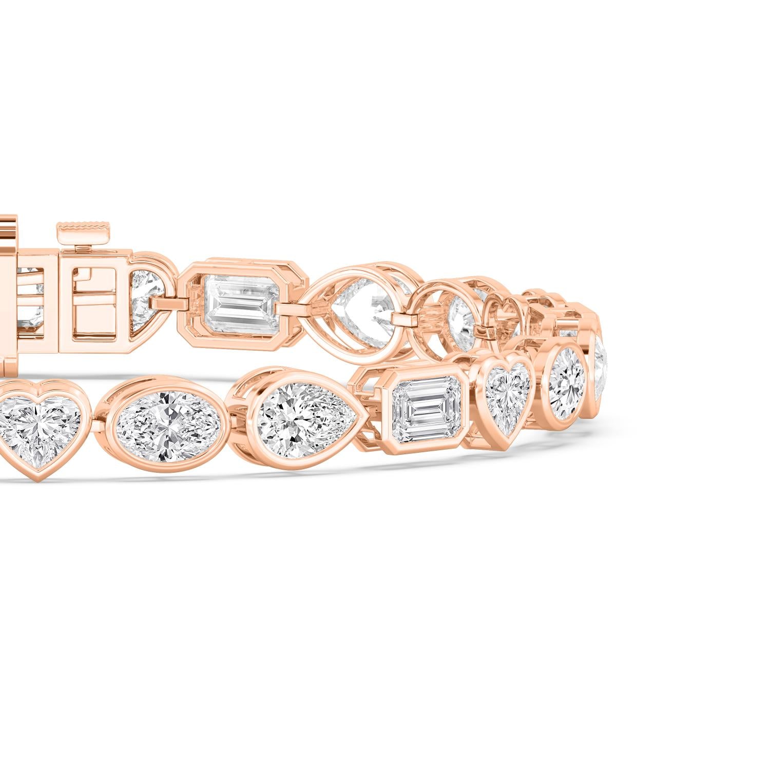 9K Rose Gold Lab Grown Diamond BRACELET 10.46 ctw BR20479MS-10.25CT-7IN