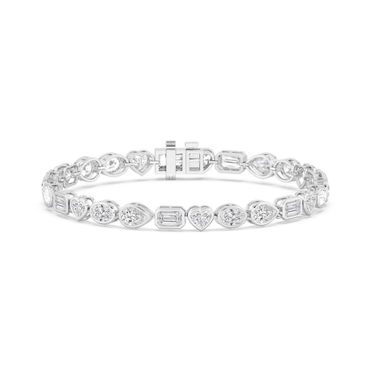 9K White Gold Lab Grown Diamond BRACELET 10.46 ctw BR20479MS-10.25CT-7IN