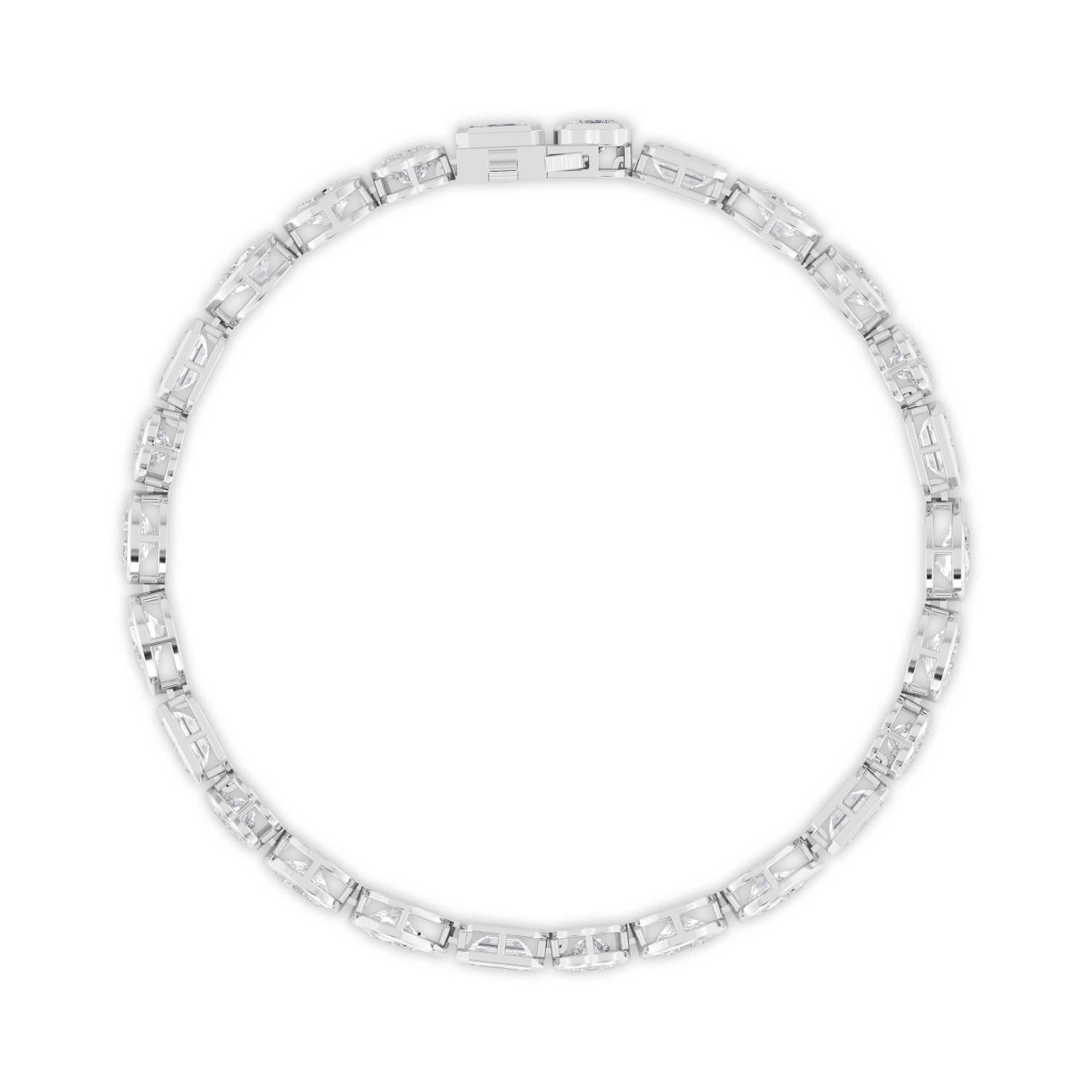 9K White Gold Lab Grown Diamond BRACELET 10.46 ctw BR20479MS-10.25CT-7IN
