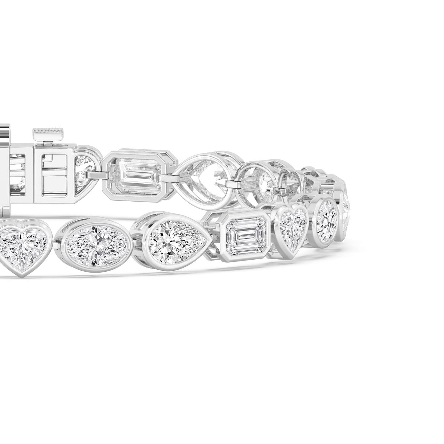 9K White Gold Lab Grown Diamond BRACELET 10.46 ctw BR20479MS-10.25CT-7IN