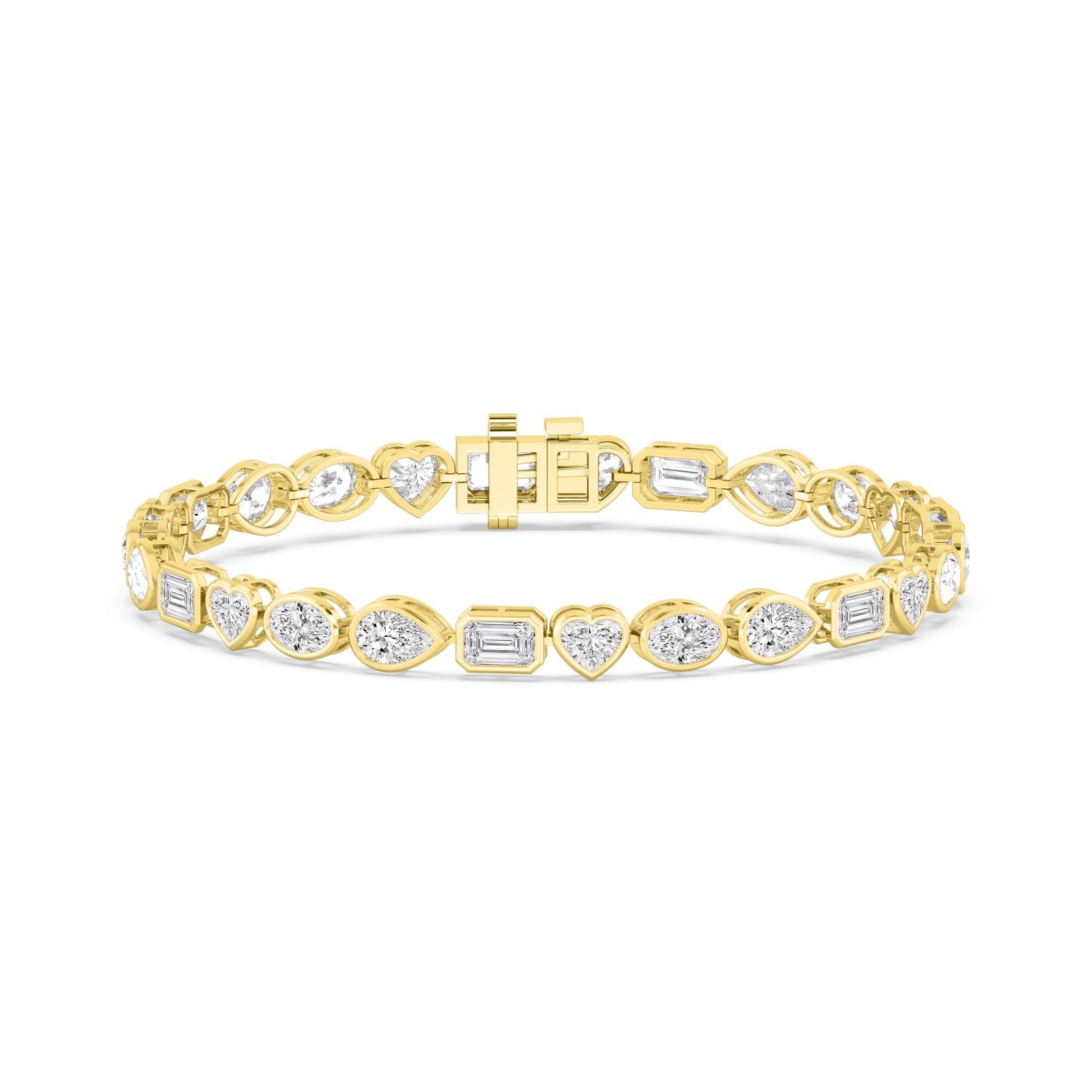 9K Yellow Gold Lab Grown Diamond BRACELET 10.46 ctw BR20479MS-10.25CT-7IN