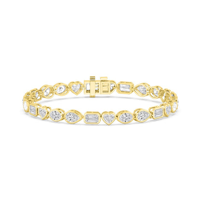 9K Yellow Gold Lab Grown Diamond BRACELET 10.46 ctw BR20479MS-10.25CT-7IN