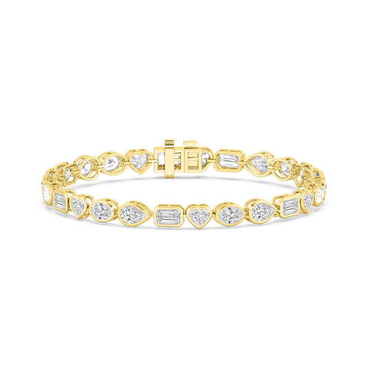 9K Yellow Gold Lab Grown Diamond BRACELET 10.46 ctw BR20479MS-10.25CT-7IN