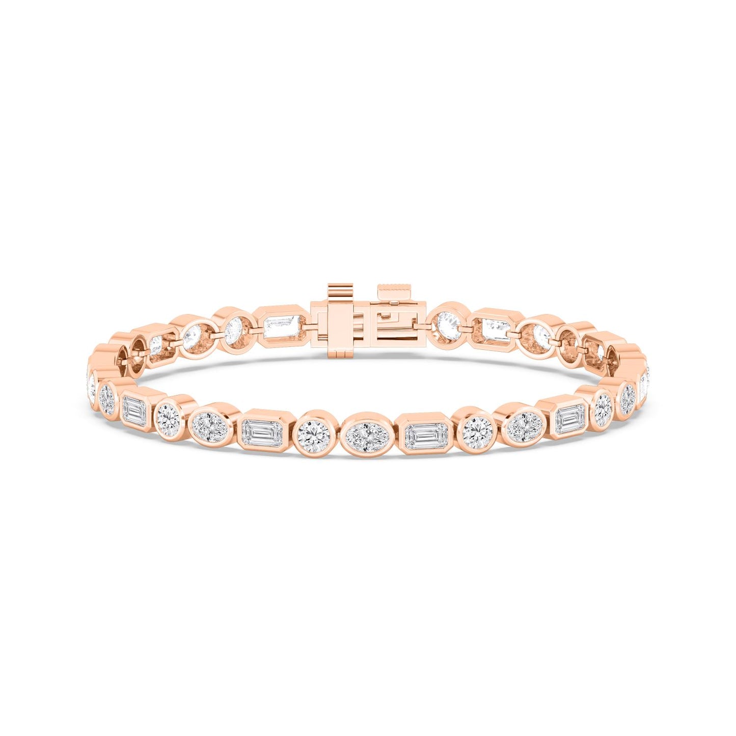9K Rose Gold Lab Grown Diamond BRACELET 8.45 ctw BR20494MS-8.25CT-7IN