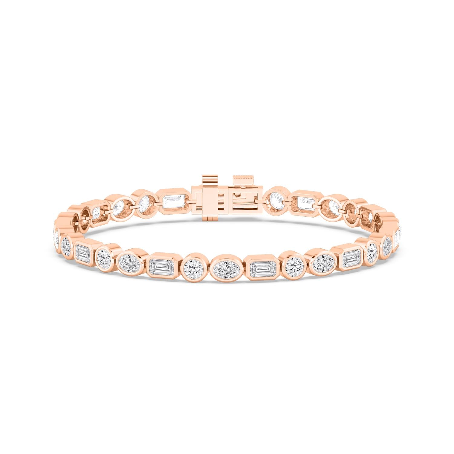 9K Rose Gold Lab Grown Diamond BRACELET 8.45 ctw BR20494MS-8.25CT-7IN