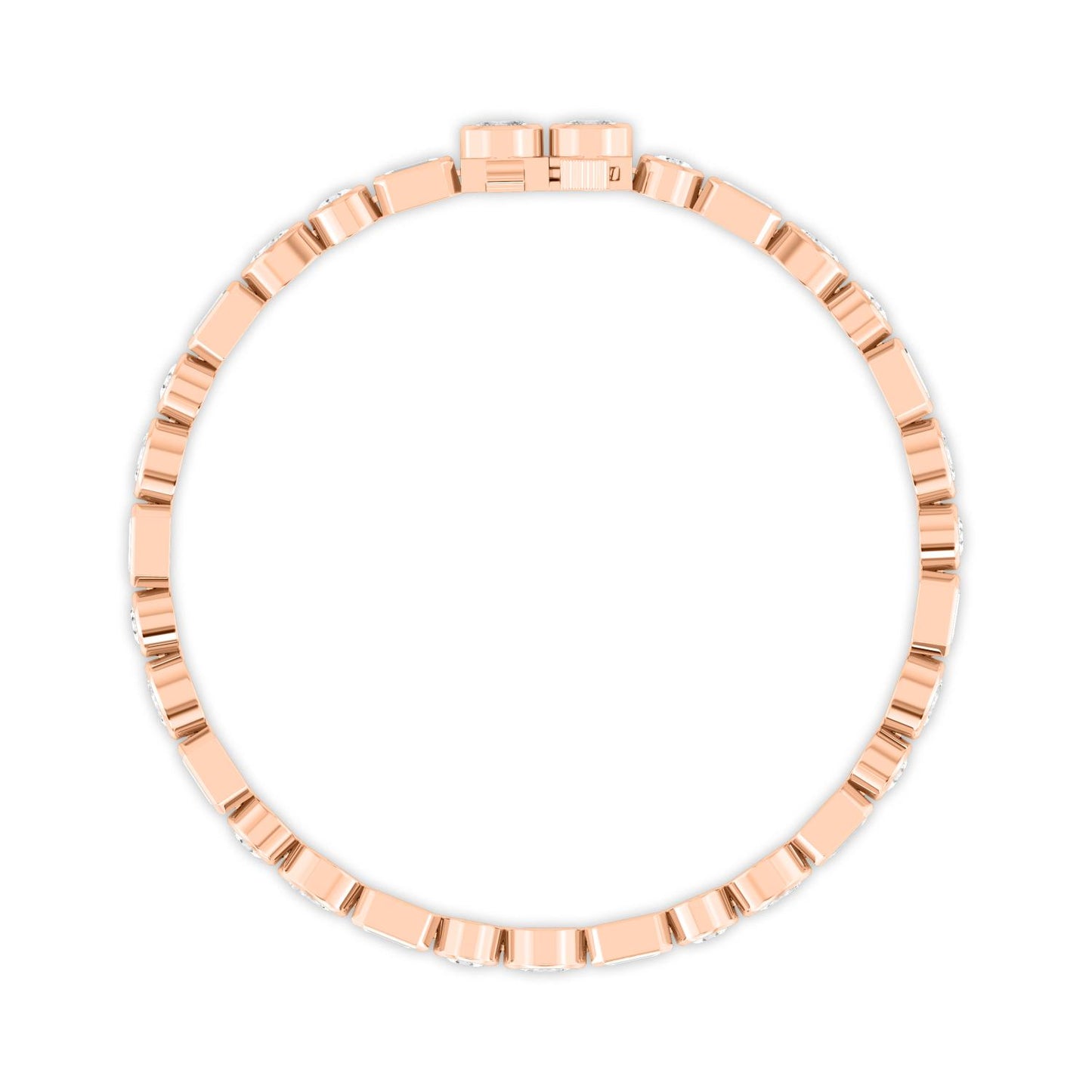 9K Rose Gold Lab Grown Diamond BRACELET 8.45 ctw BR20494MS-8.25CT-7IN
