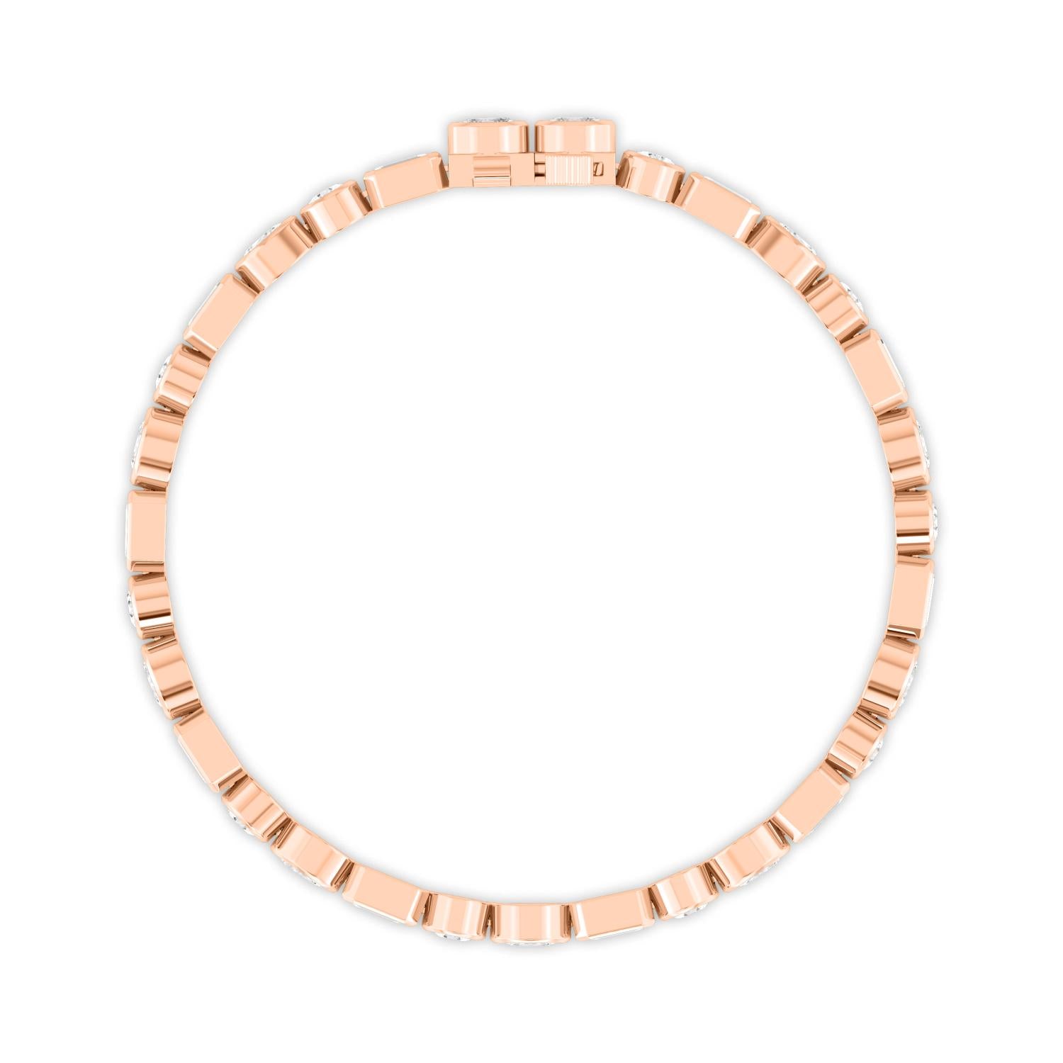 9K Rose Gold Lab Grown Diamond BRACELET 8.45 ctw BR20494MS-8.25CT-7IN