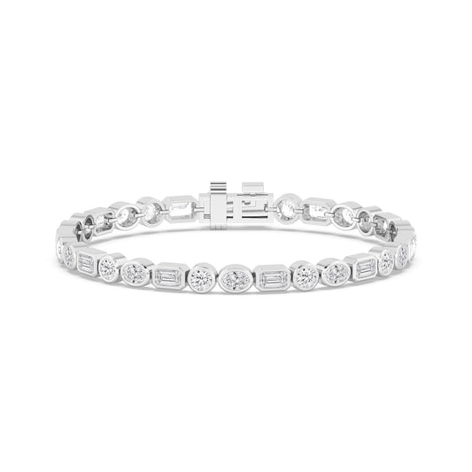 9K White Gold Lab Grown Diamond BRACELET 8.45 ctw BR20494MS-8.25CT-7IN