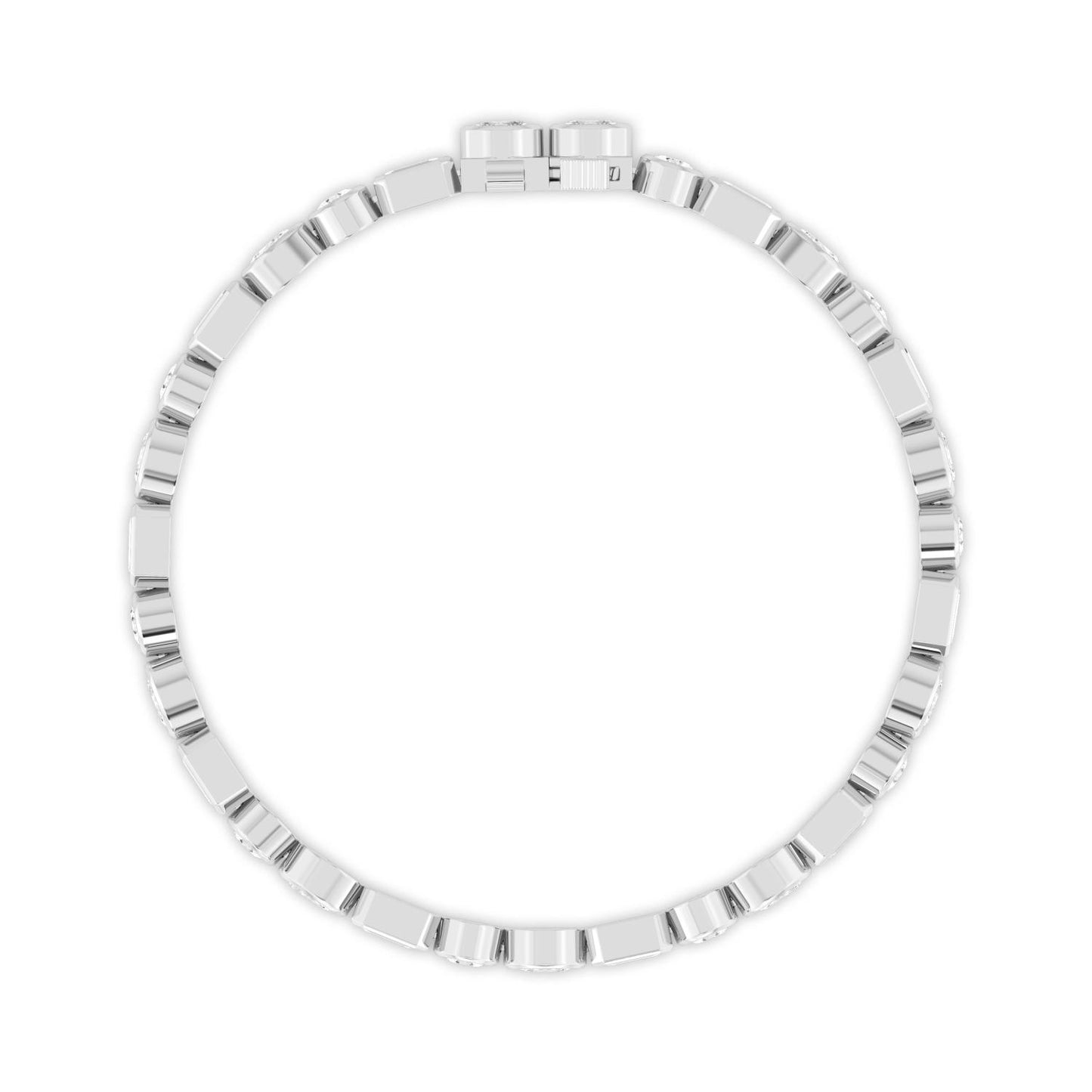 9K White Gold Lab Grown Diamond BRACELET 8.45 ctw BR20494MS-8.25CT-7IN