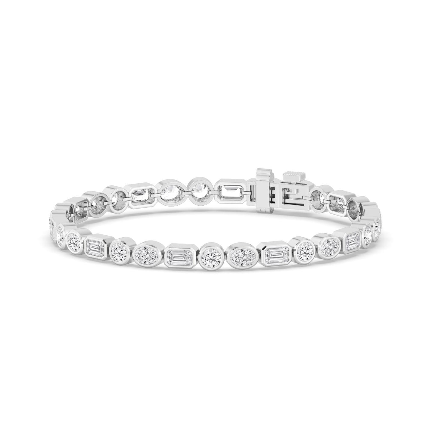 9K White Gold Lab Grown Diamond BRACELET 8.45 ctw BR20494MS-8.25CT-7IN