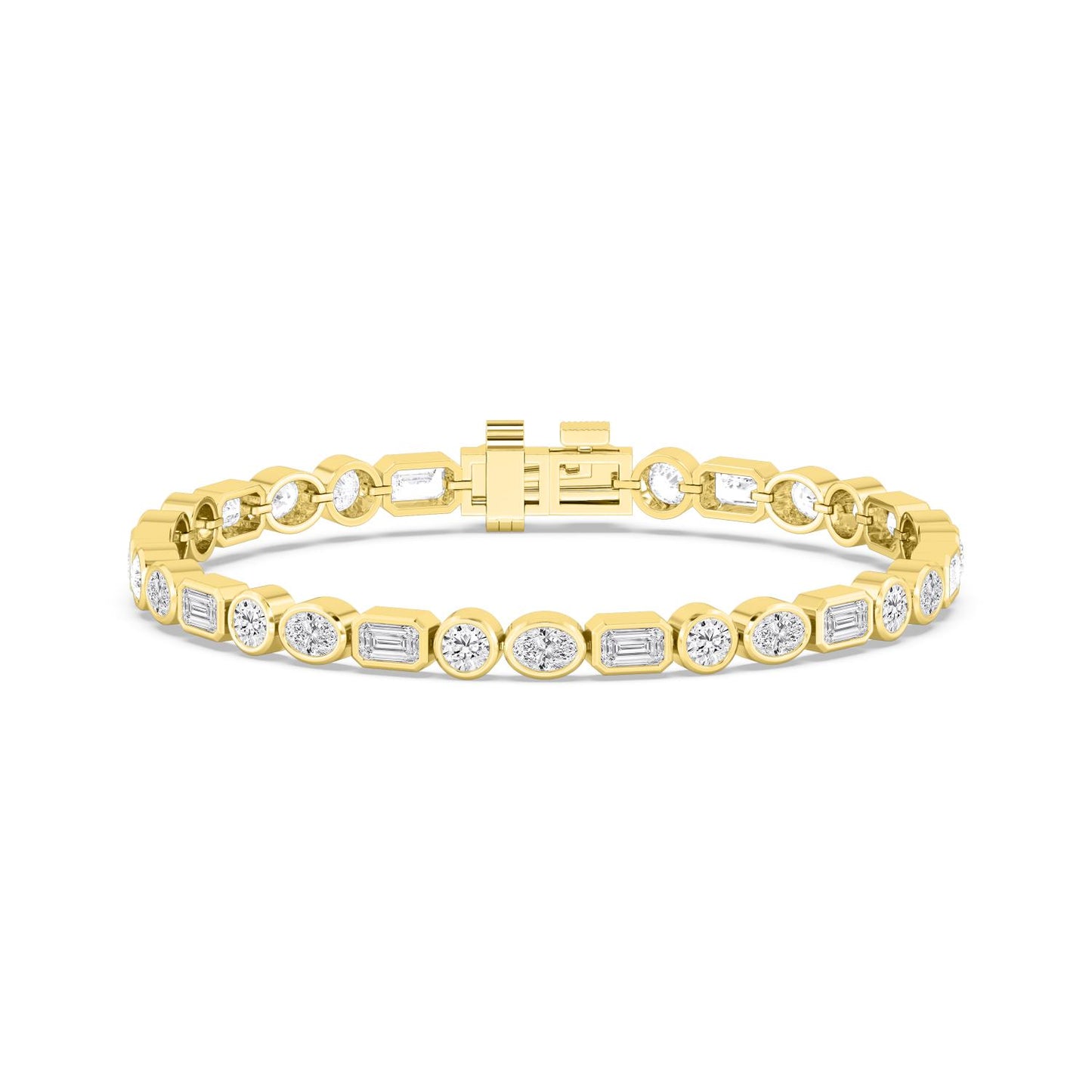 9K Yellow Gold Lab Grown Diamond BRACELET 8.45 ctw BR20494MS-8.25CT-7IN