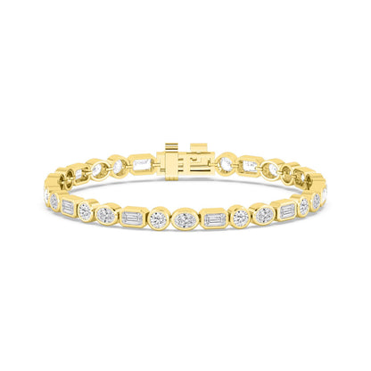 9K Yellow Gold Lab Grown Diamond BRACELET 8.45 ctw BR20494MS-8.25CT-7IN