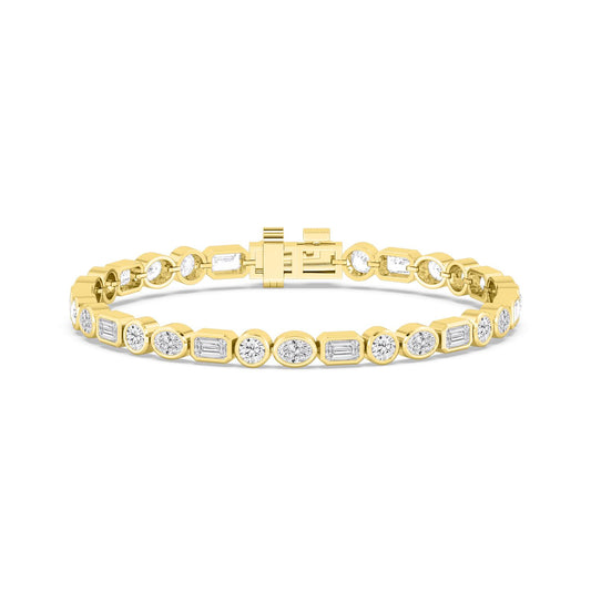 9K Yellow Gold Lab Grown Diamond BRACELET 8.45 ctw BR20494MS-8.25CT-7IN