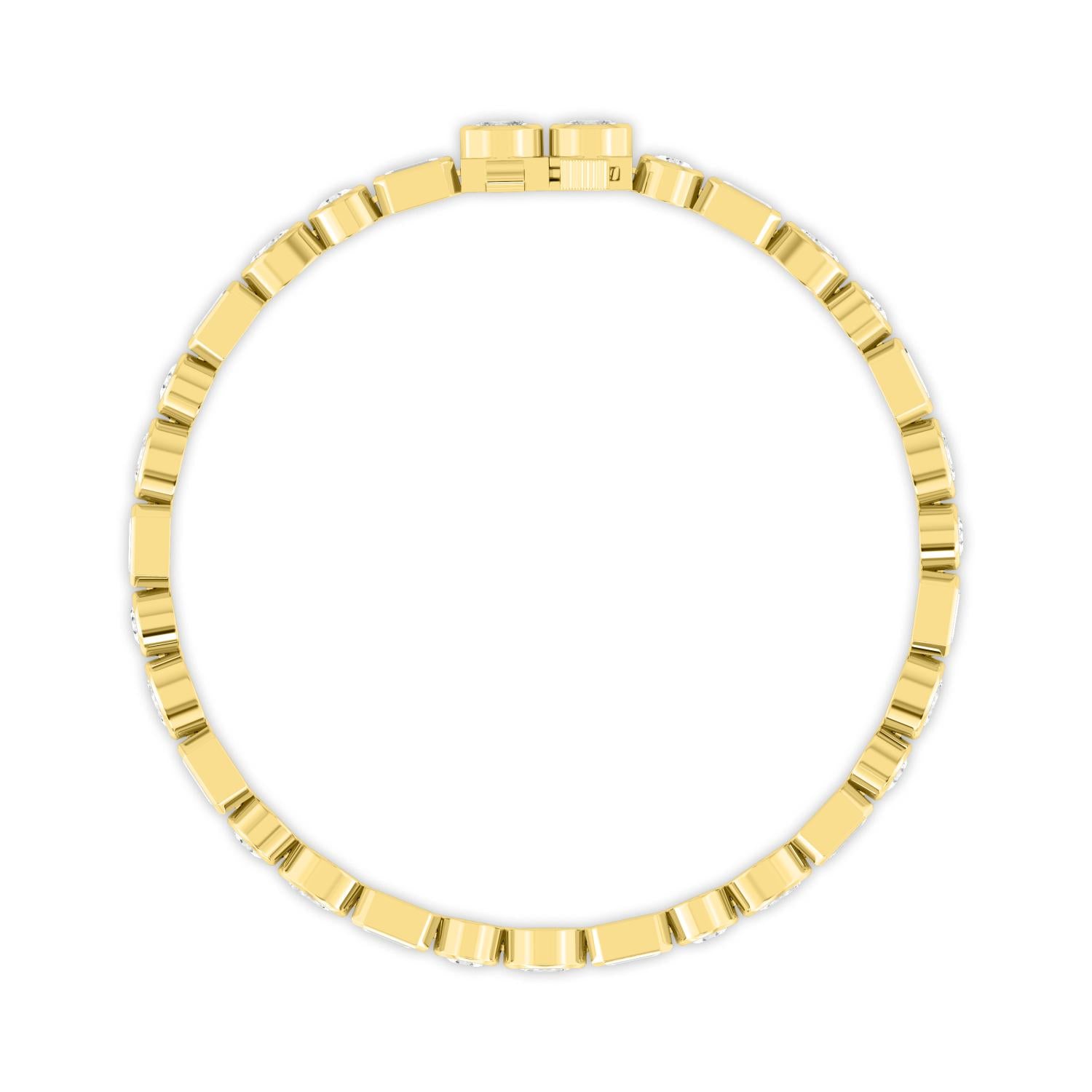 9K Yellow Gold Lab Grown Diamond BRACELET 8.45 ctw BR20494MS-8.25CT-7IN