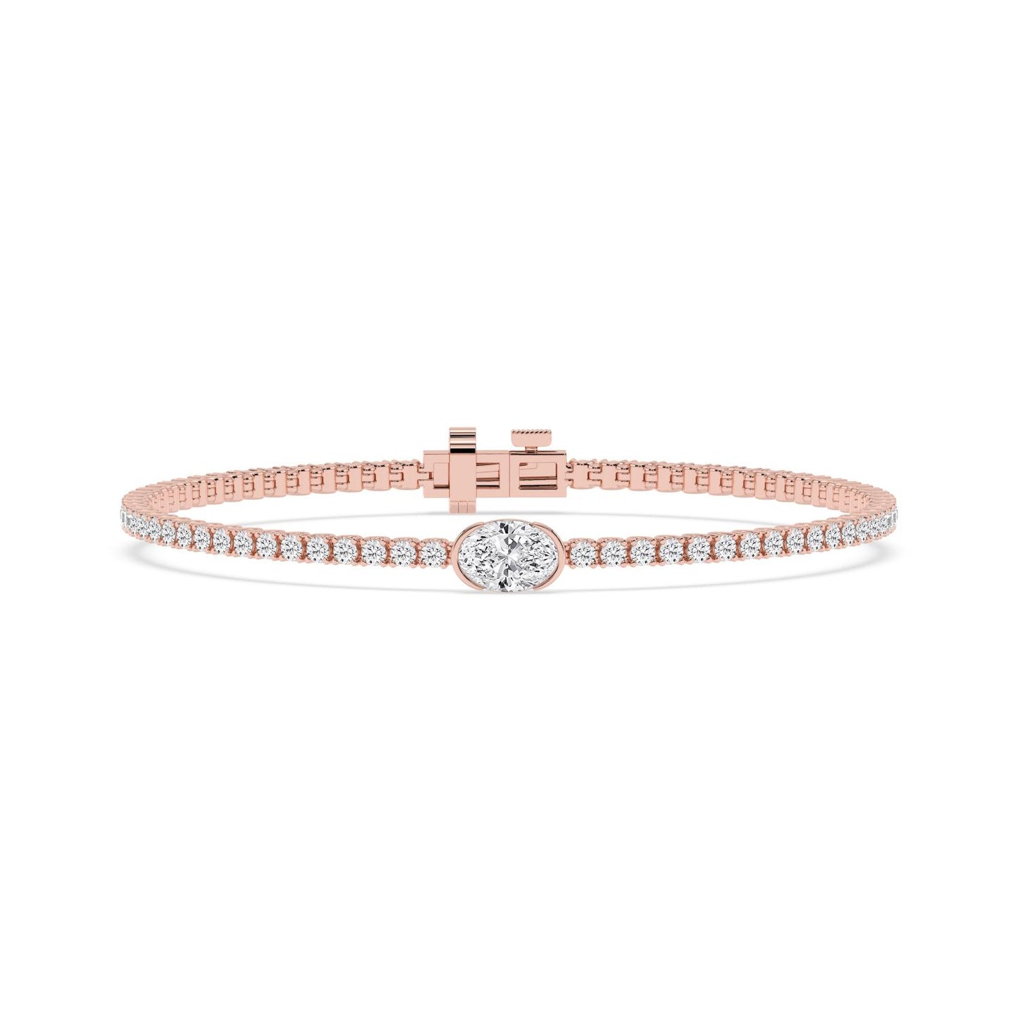 9K Rose Gold Lab Grown Diamond BRACELET 4.81 ctw BR20654-5-7IN