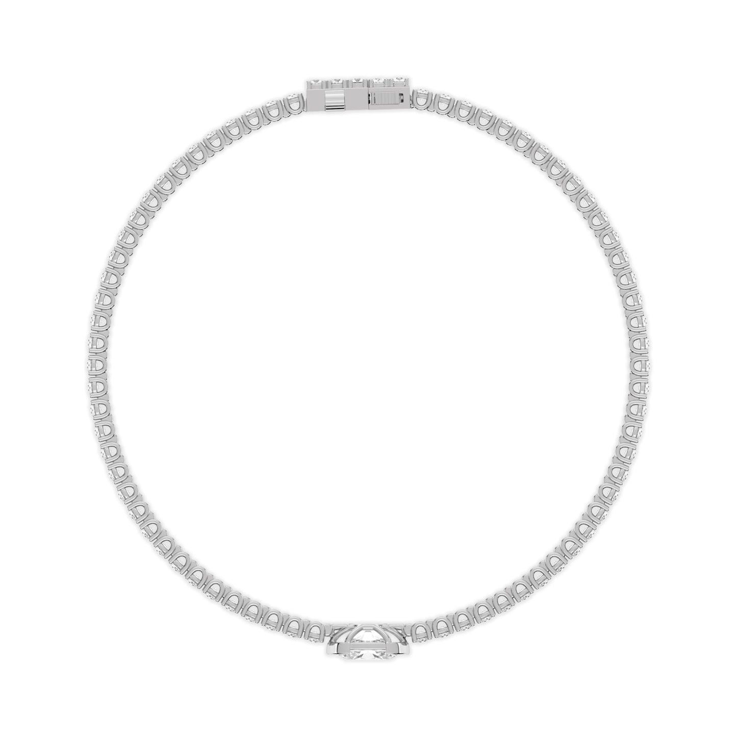 9K White Gold Lab Grown Diamond BRACELET 4.81 ctw BR20654-5-7IN