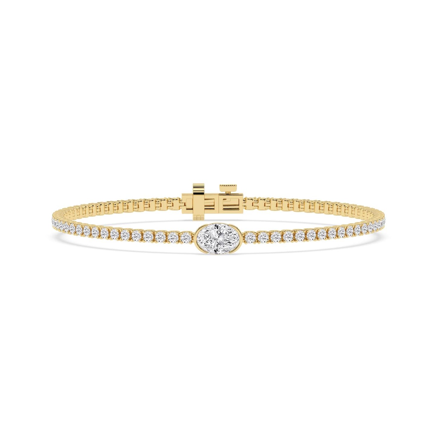 9K Yellow Gold Lab Grown Diamond BRACELET 4.81 ctw BR20654-5-7IN