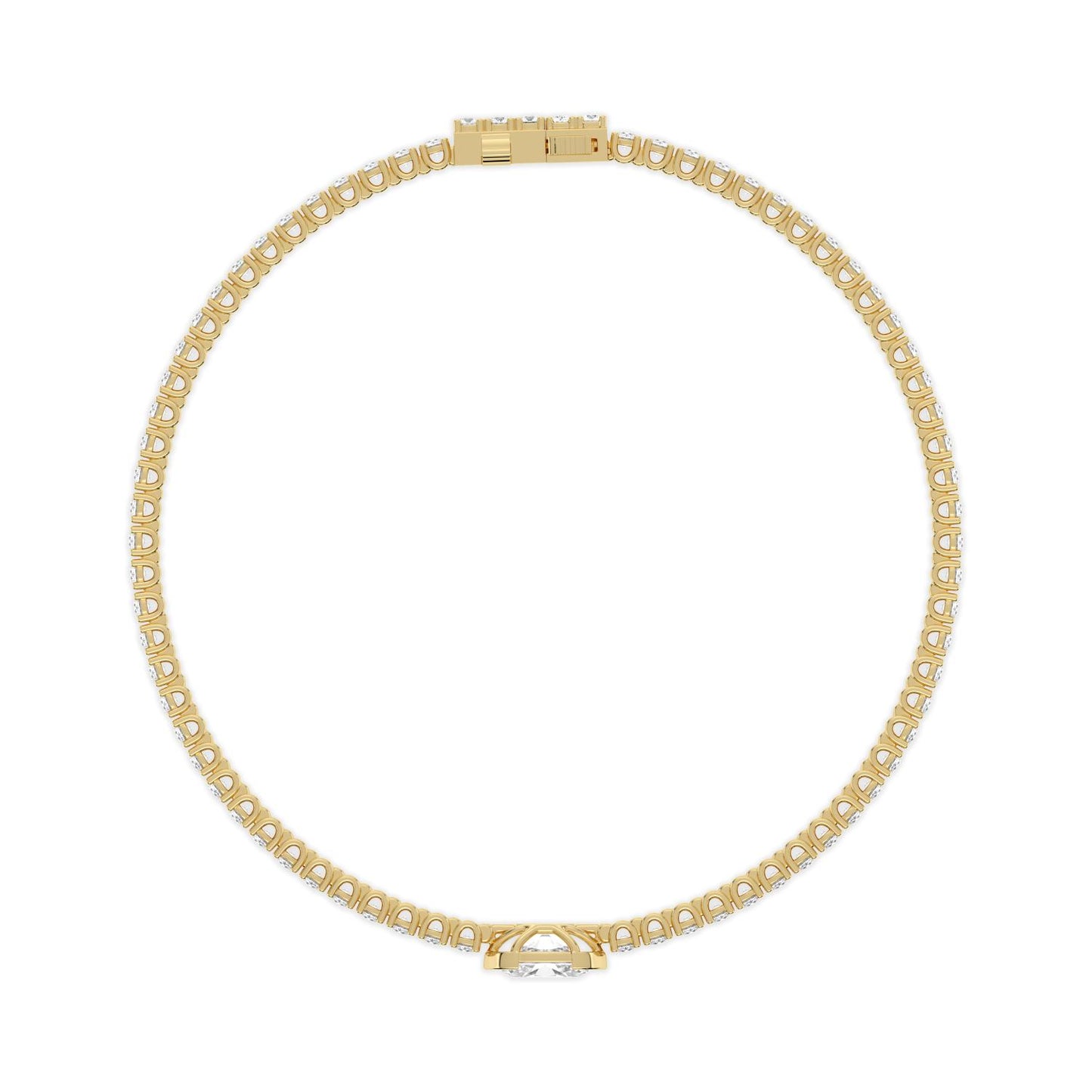 9K Yellow Gold Lab Grown Diamond BRACELET 4.81 ctw BR20654-5-7IN