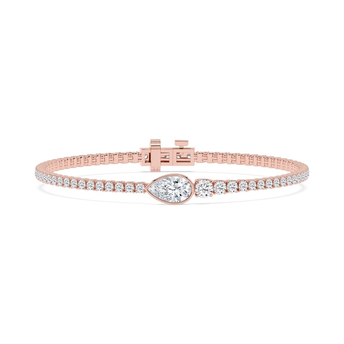 9K Rose Gold Lab Grown Diamond BRACELET 5.06 ctw BR20655-5.25CT-7IN