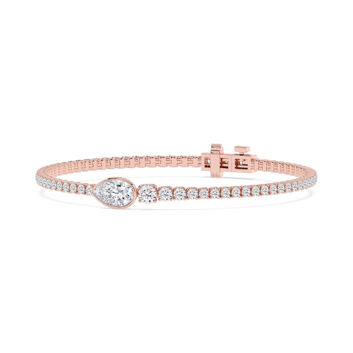 9K Rose Gold Lab Grown Diamond BRACELET 5.06 ctw BR20655-5.25CT-7IN