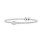 9K White Gold Lab Grown Diamond BRACELET 5.06 ctw BR20655-5.25CT-7IN