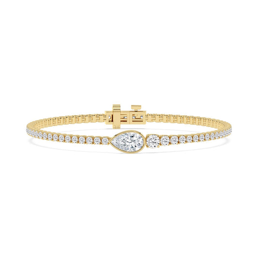 9K Yellow Gold Lab Grown Diamond BRACELET 5.06 ctw BR20655-5.25CT-7IN
