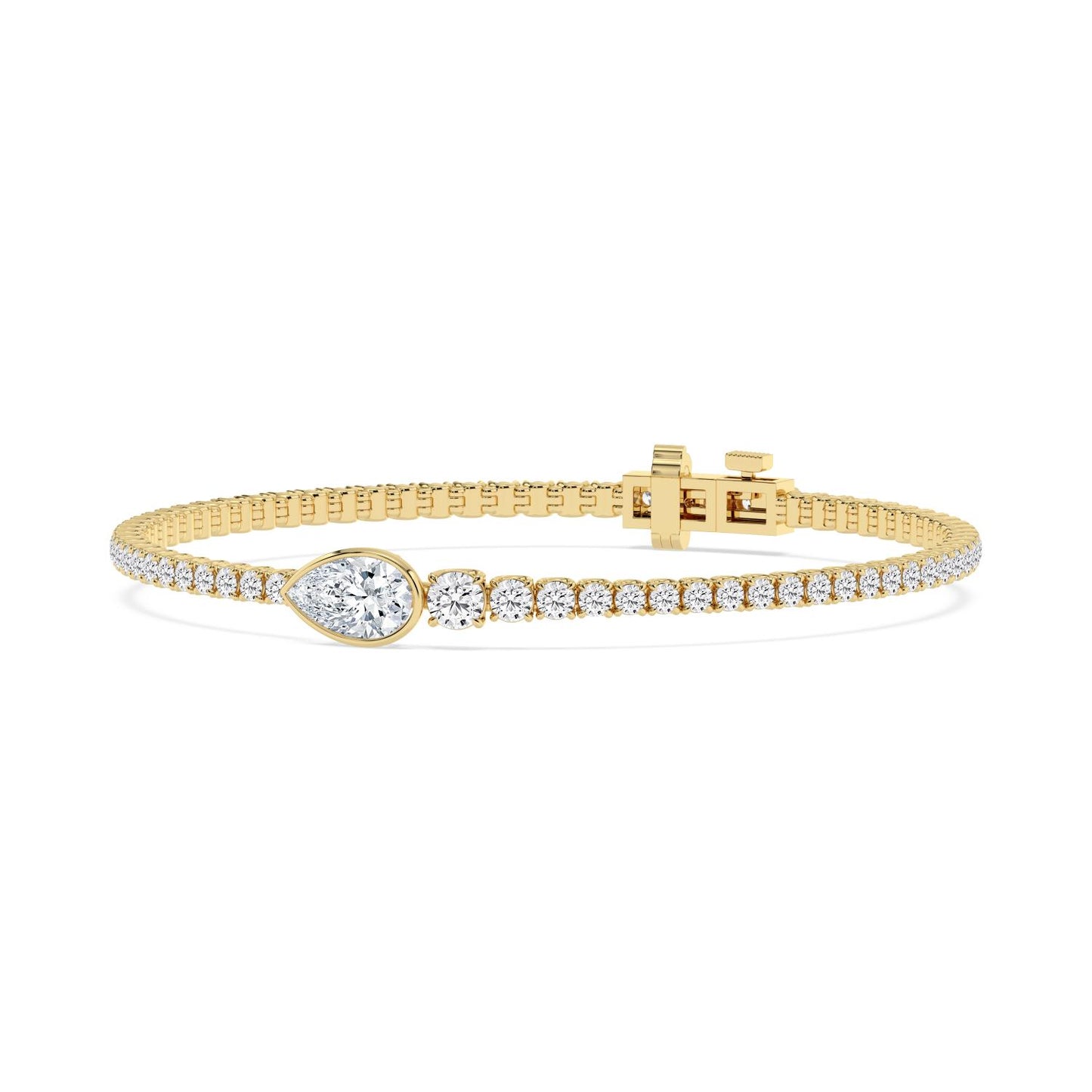 9K Yellow Gold Lab Grown Diamond BRACELET 5.06 ctw BR20655-5.25CT-7IN