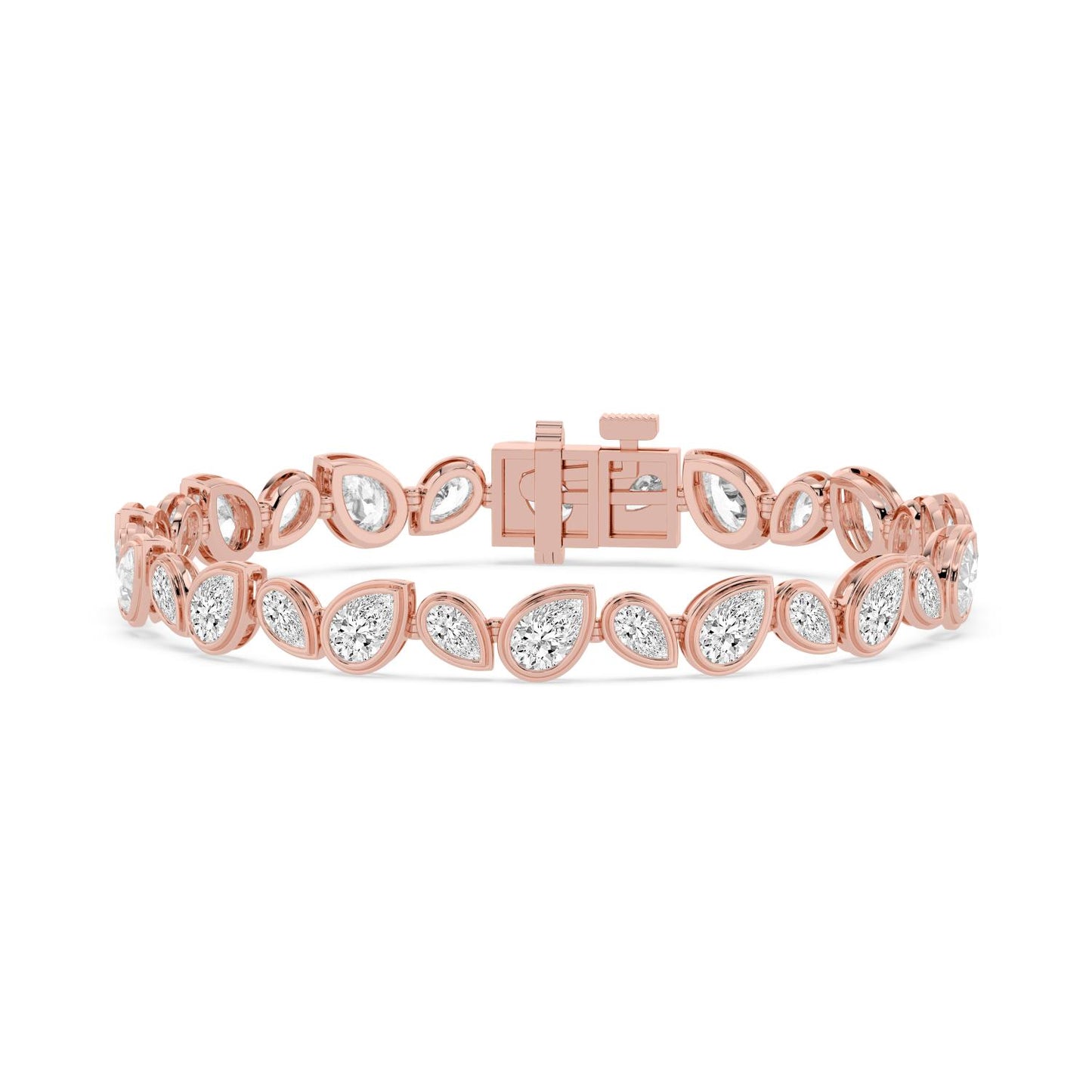 9K Rose Gold Lab Grown Diamond BRACELET 10.92 ctw BR20663PE-10.50CT-7IN