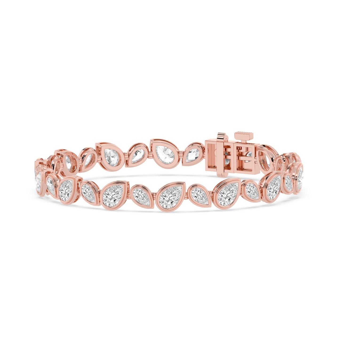 9K Rose Gold Lab Grown Diamond BRACELET 10.92 ctw BR20663PE-10.50CT-7IN