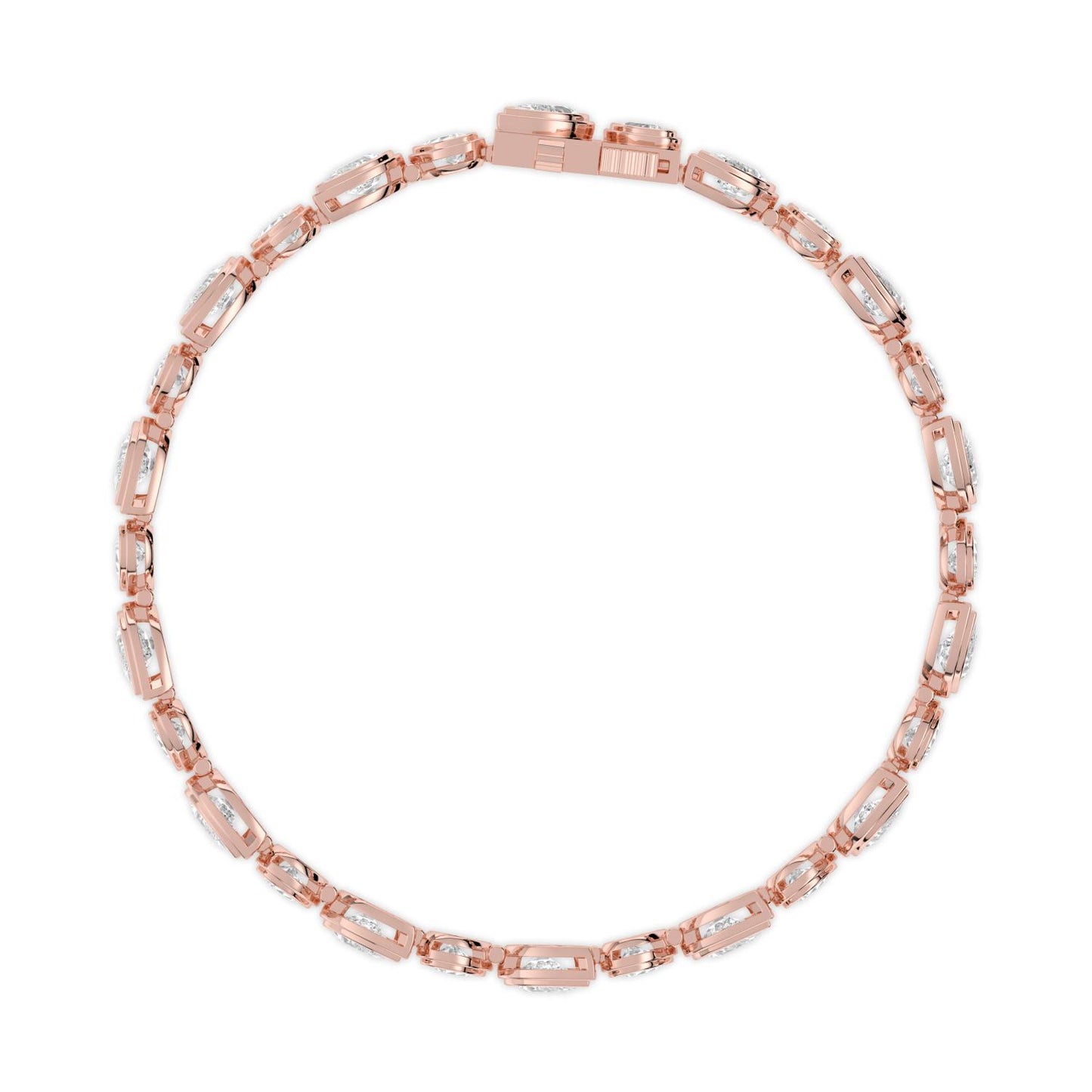 9K Rose Gold Lab Grown Diamond BRACELET 10.92 ctw BR20663PE-10.50CT-7IN