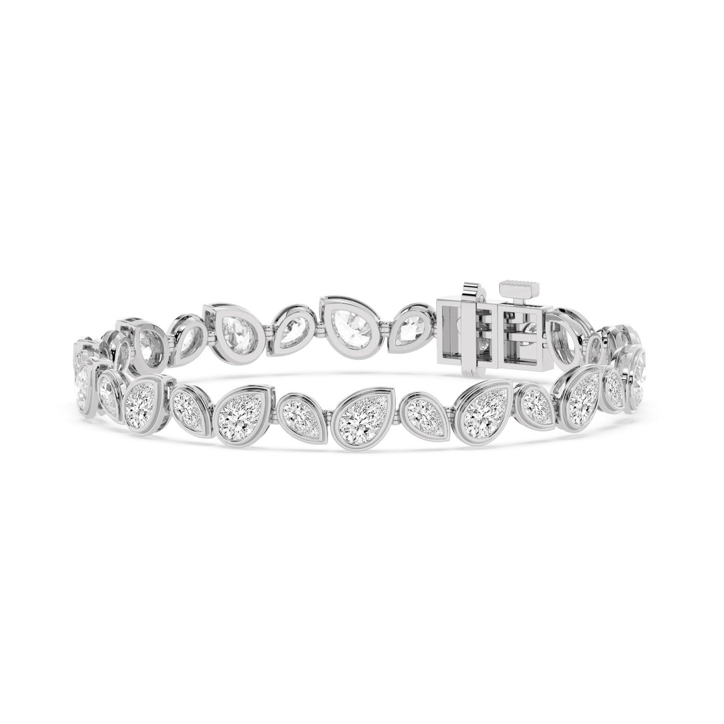 9K White Gold Lab Grown Diamond BRACELET 10.92 ctw BR20663PE-10.50CT-7IN