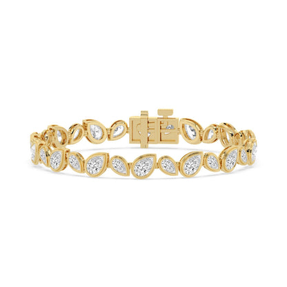 9K Yellow Gold Lab Grown Diamond BRACELET 10.92 ctw BR20663PE-10.50CT-7IN