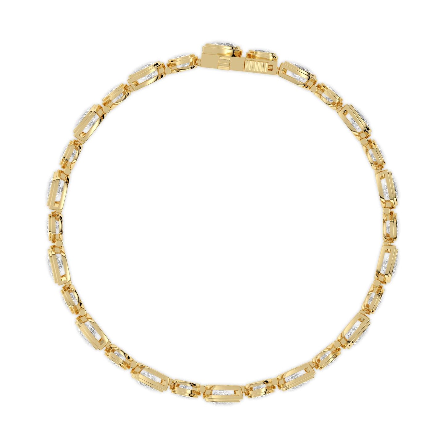 9K Yellow Gold Lab Grown Diamond BRACELET 10.92 ctw BR20663PE-10.50CT-7IN