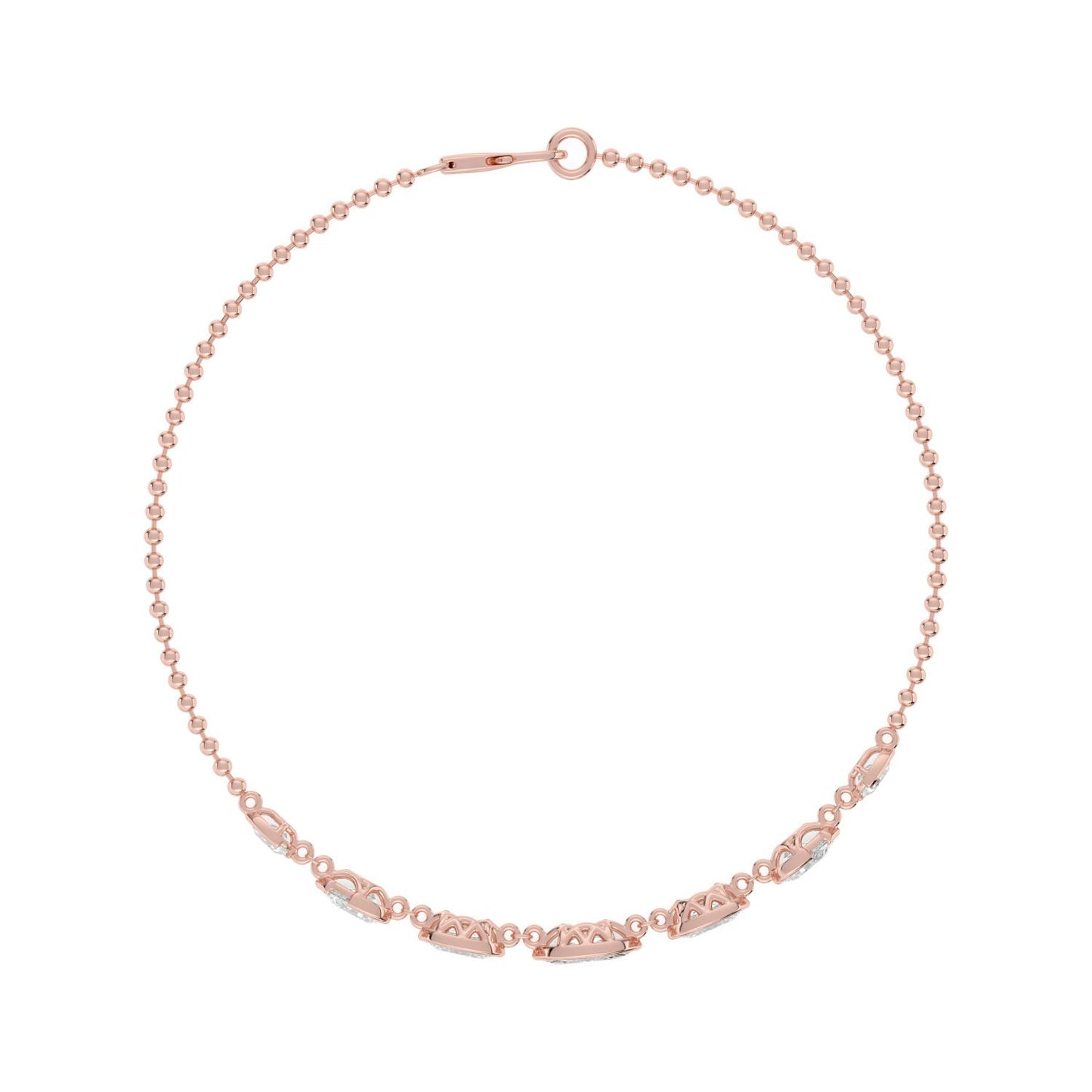 9K Rose Gold Lab Grown Diamond BRACELET 1.77 ctw BR20666-1.75CT-7IN
