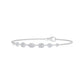 9K White Gold Lab Grown Diamond BRACELET 1.77 ctw BR20666-1.75CT-7IN