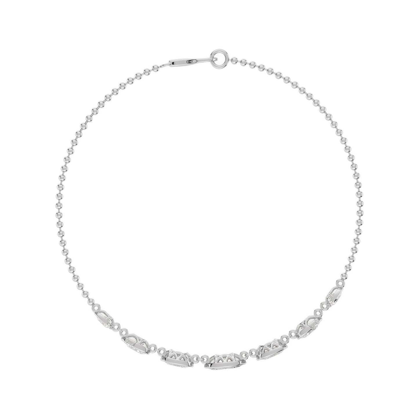 9K White Gold Lab Grown Diamond BRACELET 1.77 ctw BR20666-1.75CT-7IN