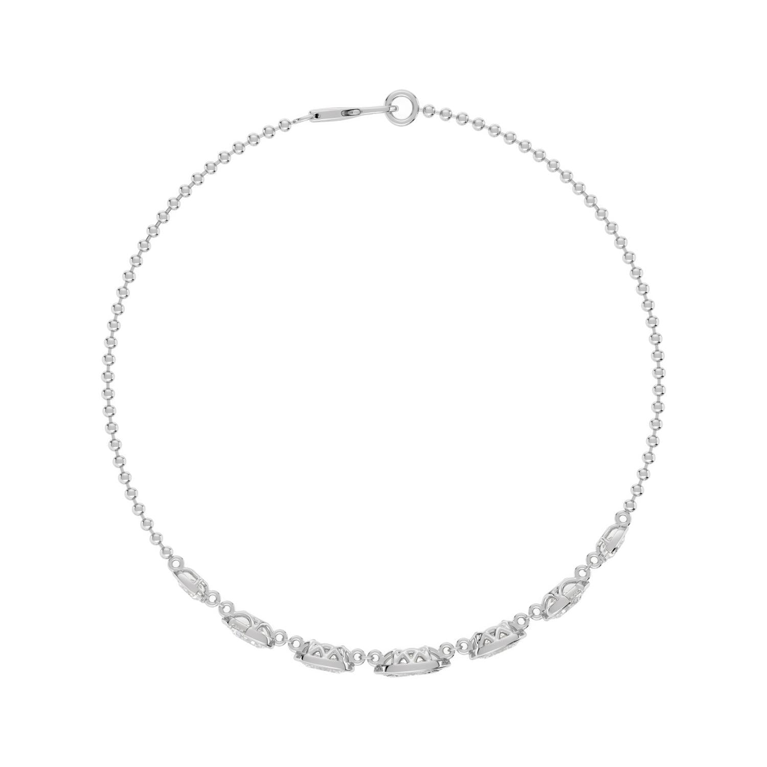 9K White Gold Lab Grown Diamond BRACELET 1.77 ctw BR20666-1.75CT-7IN