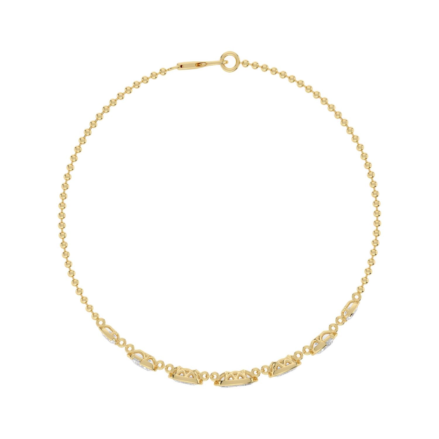 9K Yellow Gold Lab Grown Diamond BRACELET 1.77 ctw BR20666-1.75CT-7IN